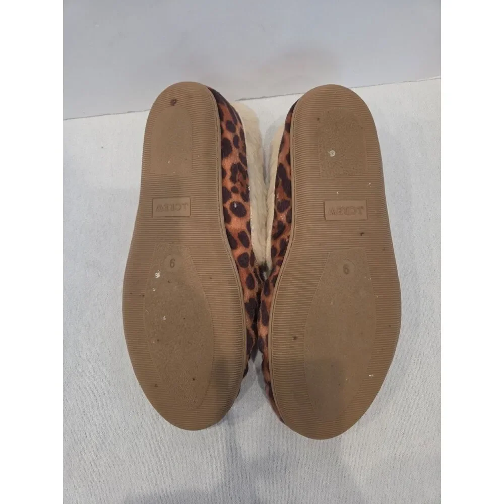 J. Crew Slippers Cheetah Print Women's Size US9